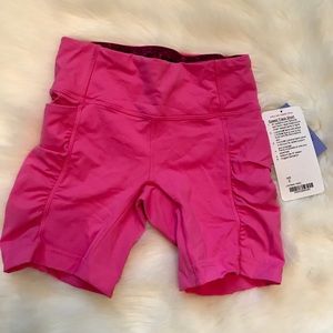 LULULEMON Pink Speed Track Short NWT Size 2